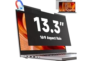 ‎MAMOL Mamol Magnetischer sichtschutz für 13.3 Zoll Laptop 16:9, Abnehmbarer Sichtschutzfolie, Anti Blaulicht Blendschutz Blickschutzfolie Displayschutz für Lenovo Hp Dell Acer Asus Thinkpad Envy Xps