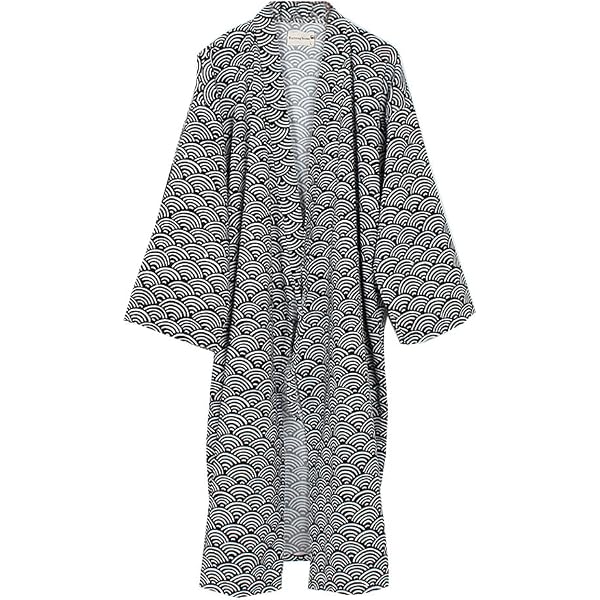 Kimono Japonés Yukata Para Hombre – Albornoz Ligero De Verano De Algodón, Ideal Para Casa, Sauna Y Dormir