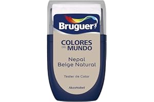 Bruguer Tester Colores del Mundo Pintura para paredes monocapa Nepal Beige Natural, 1 Unidad (Paquete de 1)