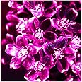One94Store 36 LED Flower String Lights, 10 Meter, Pink | Made in India, Silicone Flower Decorative Lights for Diwali, Christmas, Wedding, Party, Home, Indoor & Outdoor Use