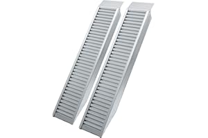 Wiltec Lot de 2X Rampe de Chargement 1610 x 305 mm – capacité de Charge Max. 4050 kg – Profil à Barres – en Aluminium – Rampe d'accès Utilitaire Moto ATV Quad remorque
