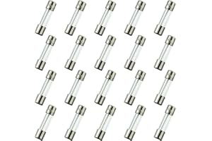 HUAREW T2AL250V 20 piezas 5x20mm fusible de vidrio de soplado lenta 2A 250V 0,2 x 0,78 pulgadas fusible de retardo de tiempo