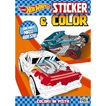 Colori in pista. Hot Wheels. Sticker & color. Ediz. a colori. Con ...