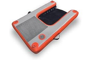 MARINEO RaSellaneo Escalera de baño para perros, escalera de baño, rampa inflable para perros, para barco, piscina o embarcación, pequeña (96 x 67 x 12 cm)