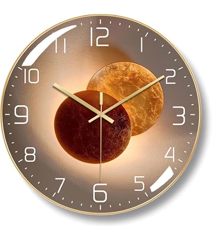 Orologio Da Parete TFA Dostmann 24 Ore, Quadrante Analogico Rosso E Nero, Cornice In Alluminio E Vetro, Bianco