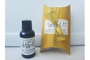 HAO BENDITO SANTO ACEITE DE UNCIÓN Aceite Santo de Unción - Exodo 30: 22-25 Especificaciones (Mirra, Calamus, Canela, Casia, Aceite de Oliva (1oz)