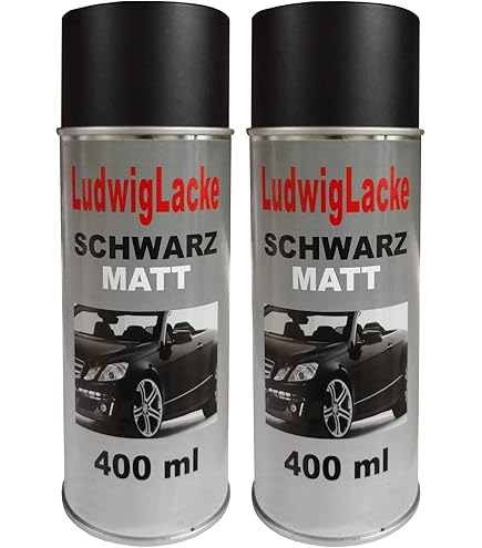 Autolack SET Spraydosen Für Audi LZ9W Ebonyschwarz Perl | 2 X 400ml Sprühdose Basislack 1K Klarlack