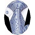 YourTies Paisley Striped Mens Tie Sets Necktie Handkerchief Cufflinks Set Silk Woven Ties for Men Business Wedding Party