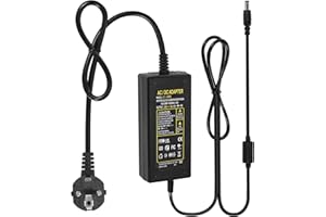 LXLQZXW 24V 5A Power Supply, 120W Voltage Converter AC 100-240V to DC 24V Power Adapter Transformer 5.5 mm x 2.5/2.1 mm DC Jack, Universal Plug Power Supply Adapter for LED Strips, LCD Monitor, LED Driver