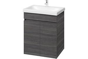 Planetmöbel Set di mobili da bagno 64 cm per il bagno (antracite)