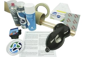 Kit hydro dipping COMPLETE hydrographique film FIBRE DE CARBONE GOLD HFC-098 hydrodipping film activateur hydrographie