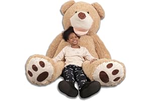 bananair - Riesen Teddybär XXL, 130 bis 340 cm - CE-Zertifiziert, Kuschelig und Flauschig, Versicherte Umarmungen Geburtstage, Zimmerdekoration (Beige, 200 cm)