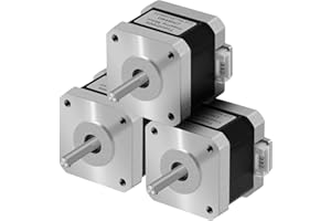 TWOTREES Twotreees1234-3D Accessori di stampante nema17 nuovo motore ibrido di due fasi di quattro fili 42 passo motore 17HS4401s stabile, efficiente e precisa prestazione 1.5A,3 pezzo, 3