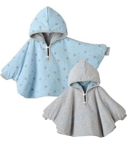 Cape à Capuche Bébé Mignon Poncho Laine Douce - Manteau Tout-Petits Coupe-Vent Hiver Automne 0-3 Ans