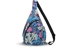HUA ANGEL Zaino Monospalla Sling Bag Per Donna Uomo Unisex Borsa aTracolla Sul Petto Ultra Leggero Chest Pack Sportivo Lavoro Viaggio Scuola Hiking All'Aperto