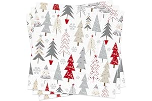 BFB Weihnachten Servietten 50 Stück Weihnachtsservietten mit Weihnachtsbaum 33 x 33 cm Party Papierservietten
