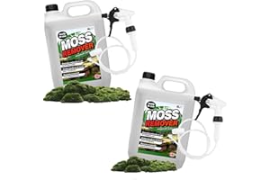 PLUTO PACKAGING 5L Moss Remover Highly Effective Formula Complete With Long Hose Trigger Ideal For Paths & Patio (1)