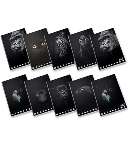 Quaderno Maxi Pigna Monocromo The Original - 120 Pagine Righe, Copertina Rigida Assortita - Foto 6