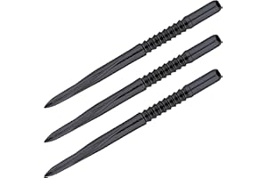 Unicorn Replacement Volute Steel Tip Dart Points | Available Lengths 36mm, 39mm Or 42mm | Black, Nickel Or Gold Finish | 3 Points