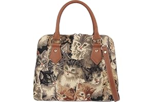 Signare Tapisserie Sacs à main Sac à bandoulière et sacs à bandoulière pour femme Motif chat
