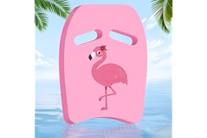 Giugio Tabla de natación para niños, equipo de entrenamiento con asas, tabla de natación para niños a partir de 3 años, patrón de dibujos animados, tablas de natación para ejercicios de natación y