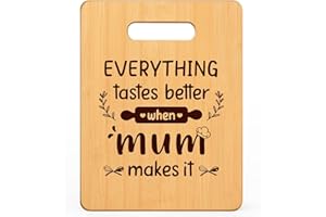 Leebbsin Mum Gifts, Mothers Day Gifts for Mum- Cute Chopping Board with Heartwarming Message- Thoughtful Mum Birthday Gifts, Mum Gifts from Daughter Son, Presents for Mum Stepmum Mummy, 11"*8.5"