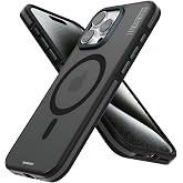 YOUNGKIT iPhone 15 Pro kılıfı丨MagSafe ile Uyumlu丨Ultra ince丨Askeri Darbeye Dayanıklı Sert Saydam Mat Arka Kapak ve Yumuşak Ta