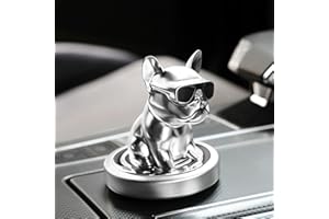 XSQD Auto Nette Nicken Schütteln Kopf Fettweiß Puppe, Auto-Aromatherapie, Dashboard Dekoration, Auto Armaturenbrett Dekoration, Auto-Dekoration, Ornament Spielzeug, Geschenk für Autos, Büro