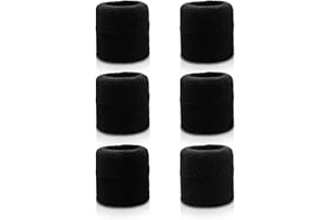 ‎303 ATHLETICS 303 Athletics Power Sweatband - 6 Schwarze Baumwoll Schweissbänder für Handgelenke, schweißabsorbierendes Fitness Schweißband für Männer & Frauen für jeden Sport: Fußball, Fitness, Basketball, Tennis