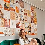 Flamingueo Fotowand - 50 Bilder Set, Wandbild, Wand Dekoration, Schlafzimmer Deko, Poster Set, Aesthetic, Wanddeko, Wandstick