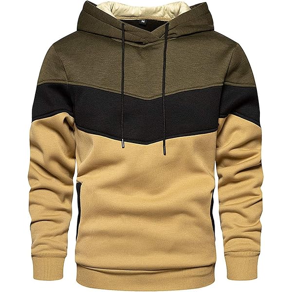 Hoodie heren capuchonpullover casual lange mouwen geruit trekkoord Hoodie heren capuchonpullover casual lange mouwen geruit trekkoord