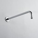 JOHO Easy-care fixed shower arm made of 304 stainless steel with anti-limescale round shower arm column recessed shower 40CM