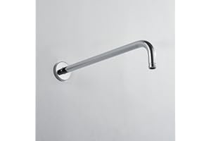 JOHO Bombowe ramię prysznicowe, ścienne, sufitowe, ze stali nierdzewnej, 40 cm, okrągłe, z obciążeniem 52 kg