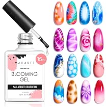 Lokaloka 6er-Set Acryl-Nagelpinsel Mit Blauen Strasssteinen – Für Nagelverlängerung & 3D-Design