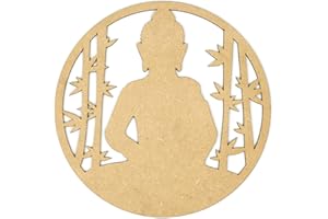 CONTRAXT Quadro zen legno Buddha. Quadri mandala budda moderni decorazioni buddha natura yoga buddismo meditazione accessori qregali spirituali uadro da parete moderno budda in legno (Buddha, MDF)