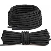 Yuvarlak Spor Ayakkabı Bağcığı, Botlar ve iş Ayakkabıları i&ccedil;in Dayanıklı Polyester Bağcık, Kaliteli Ayakkabı Aksesuarı [1 &Ccedil;İF