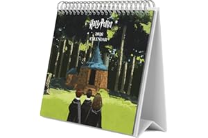 Grupo Erik Calendario Harry Potter 2026 sobremesa - Almanaque de mesa 2026 Con espacio para Anotar, Vista Mensual global, Ilustraciones y Base resistente (19,5 x 16,5cm)