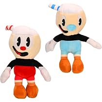 wiztex Cupp-Head and Mugg-Man Peluche - 23 cm - Juguete de Anime ...