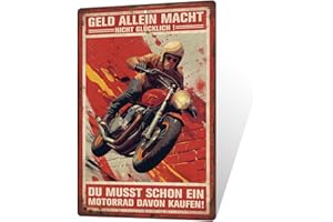 Putuo Decor Motorrad Blechschild – Retro Metallschild für Motorrad Fans, Werkstatt, Garage, Geschenk für Biker, 30x20cm