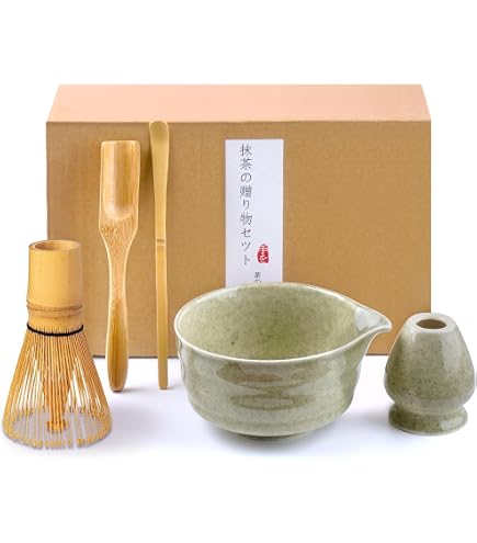 Bol à Matcha En Céramique Japonaise Fait Main – Avec Bec Verseur Et Coffret Cadeau – Idéal Pour Fouetter Le Thé Matcha Traditionnel