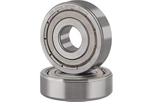 XiKe 2 Pezzi 6200ZZ Cuscinetti a sfera a doppia tenuta 10x30x9mm Acciaio al cromo e Pre-lubrificati, 6200-2Z Cuscinetto a sfere a gola profonda.