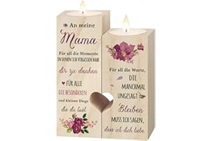 NIYEWSOR Muttertagsgeschenke für Mama, Kerzenständer - Mama Geschenk von Tochter Sohn, Geburtstagsgeschenk für Mamas, Geschenke Mamas Geburtstag, Beste Mutter Geschenk