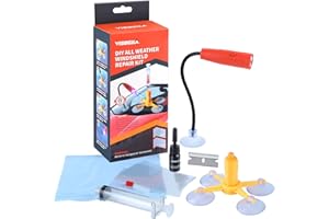 ‎EVERFAREL everfarel Auto Windschutzscheibe Reparatur Kit Tool, Windschutzscheibe Reparatur Kit mit UV-Lampe und importiert Reparaturflüssigkeit, geeignet für Glasrisse