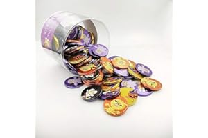 SIMON COLL Pièces en chocolat au lait avec personnages d'Halloween - 36mm - 110 unités