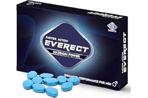 EVERECT | Stamina & Firmness Support | Harder, Stronger for Longer | 10 Blue Pills for Men UK