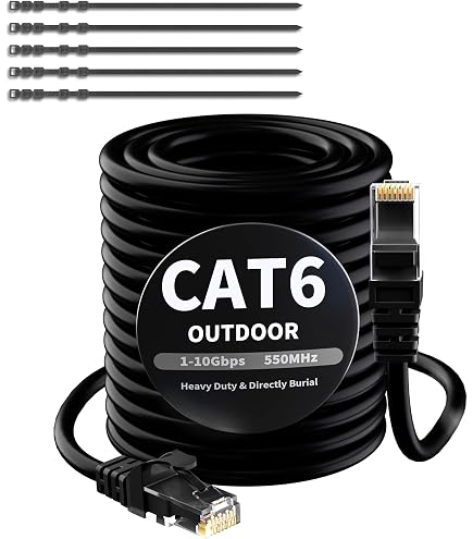 Câble Ethernet Exterieur CAT5e 305 M - Cuivre Pur 23 AWG - Résistant Intempéries - Labgear - 10