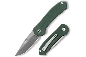 FUJUNI 7,25 cm Coltello Tascabile, Coltello Pieghevole con Manico G10 e Lama in Acciaio VG10, Clip Da Tasca Per Trasporto Profondo, Coltelli Pieghevoli,Coltelli Da Tasca,Per Uomo Regalo,Verde