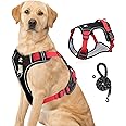 TDOO Dog Harness, Anti-Pull Dog Harness, Adjustable No Pull Dog Harness with Padded Handle (M, BLACK)
