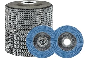 ANESTY Flap Discs 115mm 20 Pack Sanding Grinding Discs 40/60/80/120 Grit Zirconia Angle Grinder Discs for Sanding Grinding Metal Wood