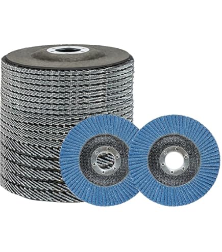 115mm/4.5" Flap Discs Wheels Grinding Sanding Discs 40/60/80/120 Grit Wood Metal-in Abrasive - Foto 8